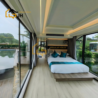 Rumah Kapsul Prefabrikasi Modern, Ramah Lingkungan, Tahan Air, dan Bernapas, Model E5/E7 Bentuk Persegi Panjang/Persegi untuk Kamar Tidur Luar Ruangan