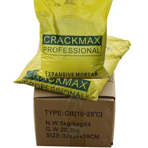 Profesional CRACKMAX piedra agrietamiento en polvo calidad silencioso Crack mortero expansivo para romper rocas