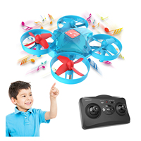 Helicóptero voador infantil, drone de brinquedo com 6 eixos, controle remoto, sem cabeça, para crianças, quadricóptero