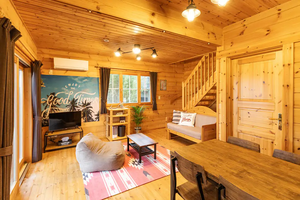 Maison préfabriquée modulaire de luxe 45 m² avec <span class=keywords><strong>grenier</strong></span>, aménagement personnalisable, construction en bois massif, design moderne, <span class=keywords><strong>polyuréthane</strong></span>, chevrons - Product Image 3