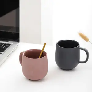 YBH Nordic Style Creative Custom Ceramic Mug Supplier Ceramic Elegant Coffee Cup Office Ceramic Clay Mugs