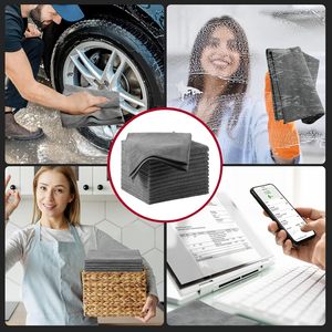 Logo personnalisé Serviette en microfibre mince à séchage rapide pour accessoires d'intérieur de voiture détaillant 80% polyester 20% polyamide polissage de tissu - Product Image 6