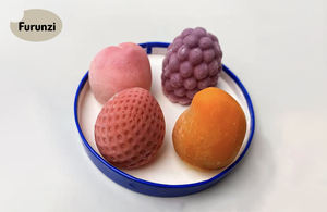 <span class=keywords><strong>Mini</strong></span> fruits mélange de crème glacée molle fruits quatre saveurs fruitées dans une tasse à la mode Internet célébrité crème glacée - Product Image 2
