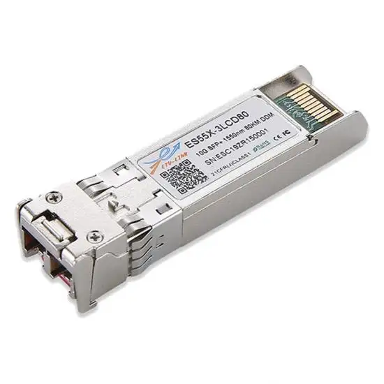 10G SFP + ZR 1550 нм 80 км LC оптический трансивер, совместимый с ZTE Juniper Cisco SFP 10G волоконно-оптический