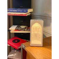 Lampe murale LED moderne en plâtre style Jardin Persan pour chambre à coucher, ornement de chevet, cadeau design, veilleuse architecturale, lumière d'angle créative