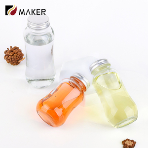 150Ml 250Ml Lege Heldere Kalebas Vorm Glas Verse Melk Thee Yoghurt Koud Water Drinken Vruchtensap Drankfles Met Aluminium Dop - Product Image 4