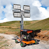 Tour d'éclairage mobile 5m durable de vente directe d'usine pour l'éclairage extérieur
