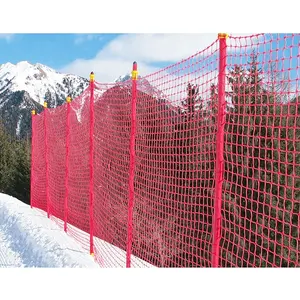 Rete di sicurezza per piste da sci intrecciata intrecciata annodata in HDPE, rete da sci tipo A e B e rete A C