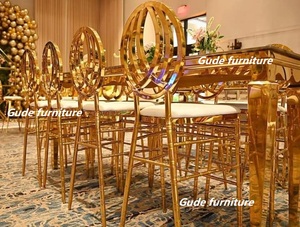 New Fashion Design Luxury Silver Steel White Pu Leather <strong>Cushion</strong> bar <strong>Stool</strong> for Sales - Product Image 6