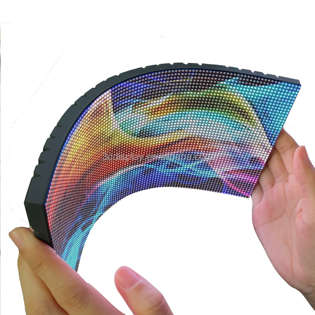 Indoor P1.5 P1.8 P2 P2.5 P3 P4 Soft Led Display Curved Flexible Led Module Screen For Cylindrical Column Use