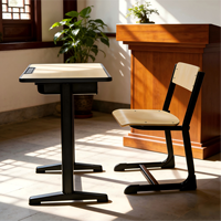 Fournisseurs de mobilier scolaire en bois pratique, ensemble table et chaise pour étudiants, table et chaise d'école pour les salles de classe