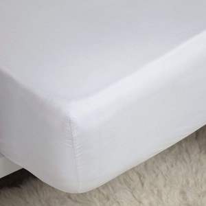 Durable Wholesale Grade 400TC Breathable 100% Cotton <b>White</b> Bed Sheets Pillowcases All-Season Fade/Wrinkle Resistant for Hotels - Product Image 3