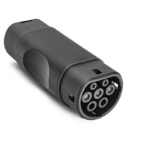 Adaptateur de charge pour véhicules électriques 32A triphasé, norme européenne, convertisseur de connecteur Type 2 vers Type 2, voitures