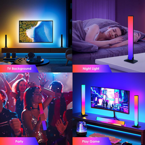 Barres lumineuses LED intelligentes rectangulaires à alimentation USB, activées par le rythme musical, pour l'ambiance du bureau, lampe <span class=keywords><strong>de</strong></span> table pour ordinateur <span class=keywords><strong>de</strong></span> <span class=keywords><strong>gamer</strong></span> - Product Image 5