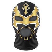 Masque de lutte mexicain en soie de lait respirante, cagoule intégrale de guerrier, accessoire de tête amusant pour le cosplay, la boxe et les sports