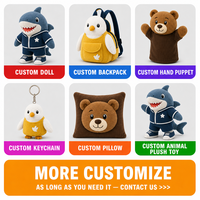 Mascotte requin en peluche personnalisée, jouet en velours doux, poupée requin avec logo OEM ODM pour promotion d'événements d'entreprise, cadeau