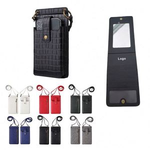 Bolso de Mano y Cartera para Teléfono Celular de Mujer, de Cuero Suave Universal con Correa Cruzada y Estampado de Cocodrilo, Bolso Promocional - Product Image 1