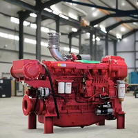 Moteur diesel marin Yundian Power P12 516HP à démarrage électrique, 4 temps, 6 cylindres, 11,596 L, refroidi par eau, pompe à eau, groupe motopropulseur