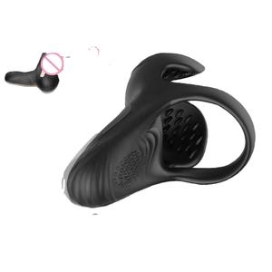 Mannen Penis Vibrator Ring Mannelijke Ejaculatie Vertraging Apparaat Dildo Oorbellen Clitoris Stimulatie Zacht Materiaal Volwassenen Erotische Sextoys - Product Image 3