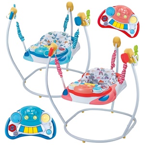 Stroller Shape Jumping Chair Baby <strong>Jumper</strong> &amp; Activity Center with Adjustable Height - Product Image 1