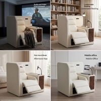 Fauteuil inclinable électrique individuel de cinéma maison, design minimaliste moderne, cadre en bois, luxe léger, exclusivité transfrontalière