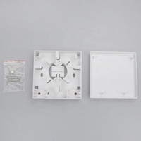 Boîte de terminaison à fibre optique de bureau en plastique ABS de type 86 FTTH Roseta Optica plaque frontale plaque frontale panneau à fibre optique
