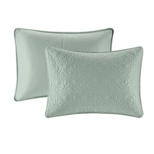 Ensemble de couette réversible King Cal King, motif géométrique 3D Seafoam, coton imperméable, literie de chambre à coucher, style classique, toutes saisons - Product Image 6
