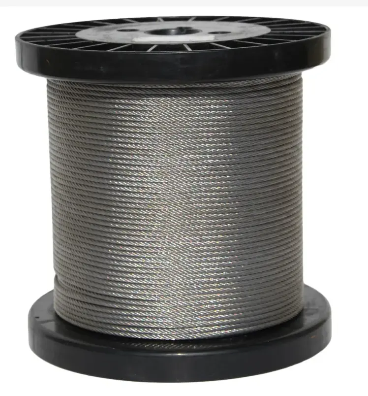 316 304 alambre 7x19 Cable de cuerda de acero inoxidable Ngalvanized cuerda de alambre de acero 24,0 Mm galvanizado Guy Wire para torre de Radio 1 tonelada Aisi