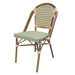 Chaise d'extérieur individuelle en rotin tressé, design moderne et minimaliste, en PE, pour cour, café, salon de thé, patio, hôtel, balcon - Product Image 6