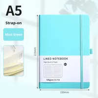 A5 Carnet personnalisé avec couverture en cuir Style littéraire simple Planificateur de bureau d'affaires un cadeau merveilleux