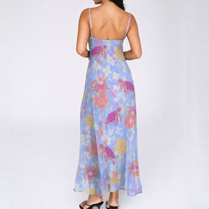 Nuevo Vestido Maxi Casual de Playa con Estampado y Botones, Diseño Calado, Tipo Camisola, Hecho a Medida con 100% Madera Sostenible - Product Image 3
