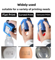 Mini impresora de inyección de tinta automática de nuevo diseño 2024 con carga tipo C Impresión de logotipo de tinta solvente ecológica y 1 año de garantía