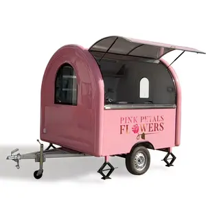 Mai Che Op Maat Gemaakte Roze Worden Zoete Mobiele Food Trailer Fast Food Truck Bar