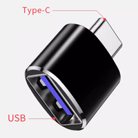 DAJIANG Adaptor USB C ke USB 3.0 Female Transfer Data Kecepatan Tinggi Bahan ABS Baru untuk Ponsel/Laptop
