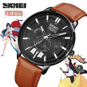 Skmei Anime Watch Men Quartz Genuine Leather Strap Water Resistant Casual Fashion Watch Ace Student Style - Product Image 2