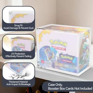 Boîte de présentation Pokémon personnalisée, best-seller, neuve, en acrylique transparent ultra-épais, boîte de présentation PKMN améliorée - Product Image 5