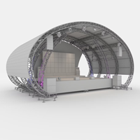 Estructura Circular Truss Portátil para Escenario de DJ e Iluminación de Eventos Estructura Curva de Aluminio Duradero Fabricada con Aleación de Aluminio Prémium
