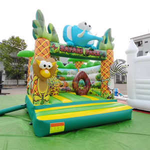 Chateau gonflable outdoor <b>bounce</b> house commercial inflatable safari jumping <b>castle</b> for children's parties - Product Image 1