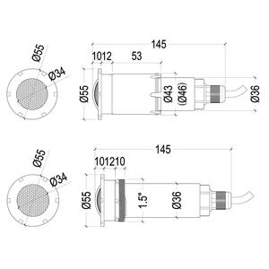 Remplacement pour Jandy WATERCOLORS JLU4C6W50 Multi Couleur Changeante RGBW 12W 50FT 100FT Nicheless Led Pool Lights - Product Image 6