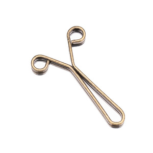 Clip de serrage en U, simple, doré, argenté et noir, avec boule en acier pour ajustement de vêtements, boucle de fixation de ceinture en métal - Product Image 2