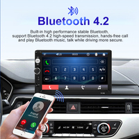 Autoradio universel 2DIN 7 pouces avec écran tactile, Bluetooth, radio FM, USB/TF, AUX, Mirror Link et caméra de recul