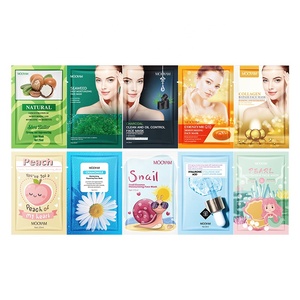 MOOYAM Label Pribadi OEM 10 Rasa Lembar Kecantikan Masker Wajah Pelembab Pengencang Buah Asam Hyaluronic Masker Lembar Wajah - Product Image 4