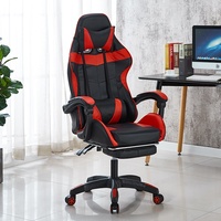 Chaise de jeu ergonomique haut de gamme personnalisée, chaise d'ordinateur inclinable robuste avec repose-pieds