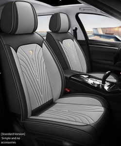 Fundas y Cojines Universales de Cuero PVC para Asientos de Coche con Soporte Lumbar para Civic, Corolla, Polo, Accord, Yaris - Estilo Ejecutivo - Product Image 4