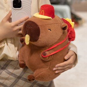 ตุ๊กตาคาปิบาร่าน่ารักพร้อมของตกแต่งรูปเฟรนช์ฟรายส์แบบถอดได้ กระเป๋าเป้เฟรนช์ฟรายส์ขนาดเล็ก ขนนุ่มเหมือนขนมิงค์ มีสามขนาด ของขวัญน่ารักสำหรับคนรักการ์ตูน - Product Image 4
