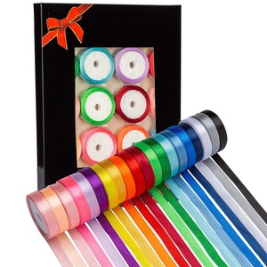 Cintas Decorativas de Satén de Poliéster de 4 cm, Rollo de Cinta de 100 Yardas, Cinta de Satén de Doble Cara de 1 1/2 Pulgadas para Rosas Eternas - Product Image 1