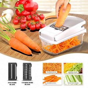 15-in-1 Potato Slicer Household Multi-Functional <b>Kitchen</b> Vegetable Cutter Cooking <b>Gadgets</b> Vegetable and Fruit Grater Chopper - Product Image 6