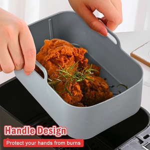 Rectangular <b>Baking</b> <b>Tray</b> Gray And Black Oven Safe For Ovens And Air Fryers - Product Image 4