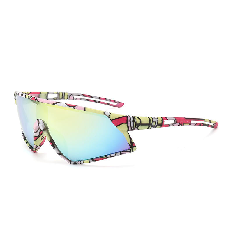 Wholesale Outdoor Sports Sunglasses Fashion Big Frame Cycling Eyewear UV400 Driving Glasses