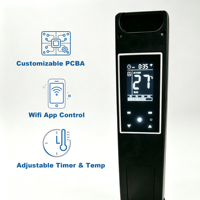 Controlador de Temperatura WiFi Inteligente Tuya, Pantalla Táctil LCD Grande, Termostato Programable, Montaje Empotrado en Pared, Universal OEM